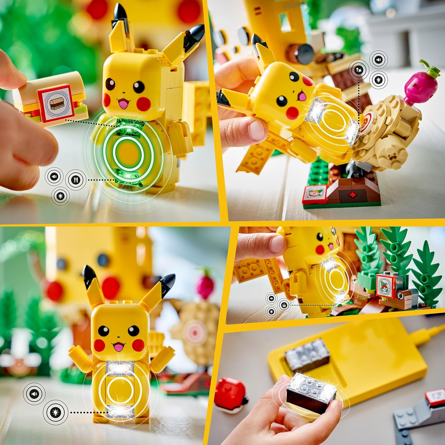 LEGO Pokémon Smart Play: Trainingshaus mit Pikachu – Interaktives All-in-1-Spielset mit Smart Brick, 4 Tags, Figur und Ladegerät – Geschenkidee für Kinder ab 6 Jahren – 72164 – Bild 5