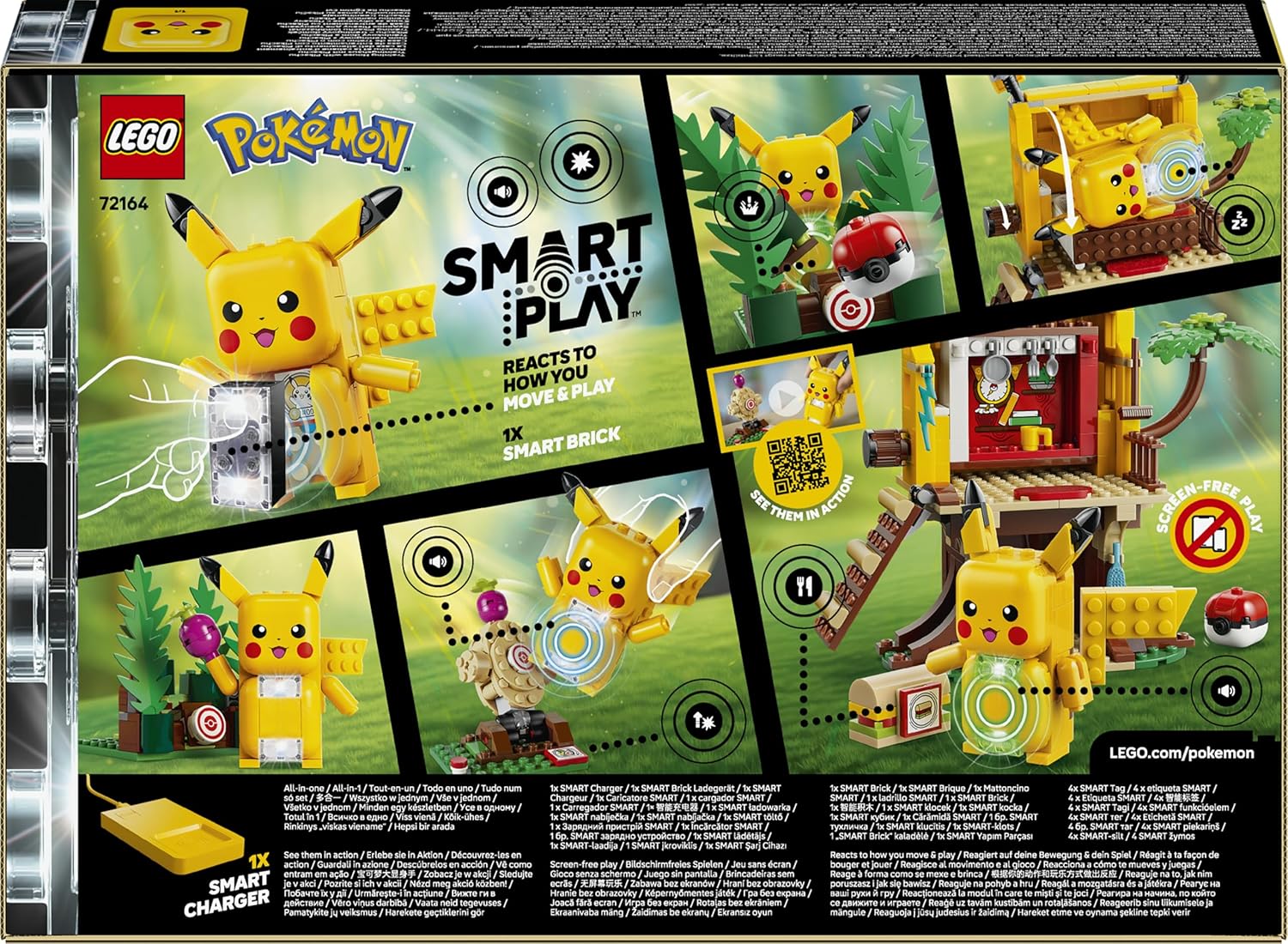 LEGO Pokémon Smart Play: Trainingshaus mit Pikachu – Interaktives All-in-1-Spielset mit Smart Brick, 4 Tags, Figur und Ladegerät – Geschenkidee für Kinder ab 6 Jahren – 72164 – Bild 8