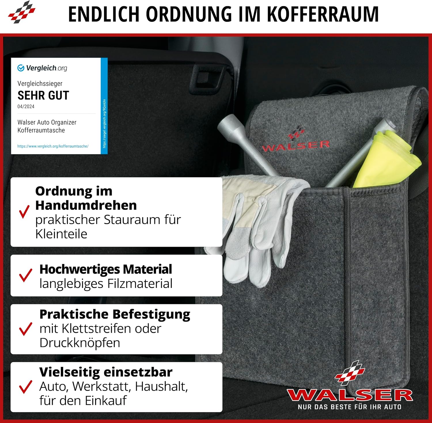 Walser Stiefeltasche mit Klettverschluss, s – Bild 2