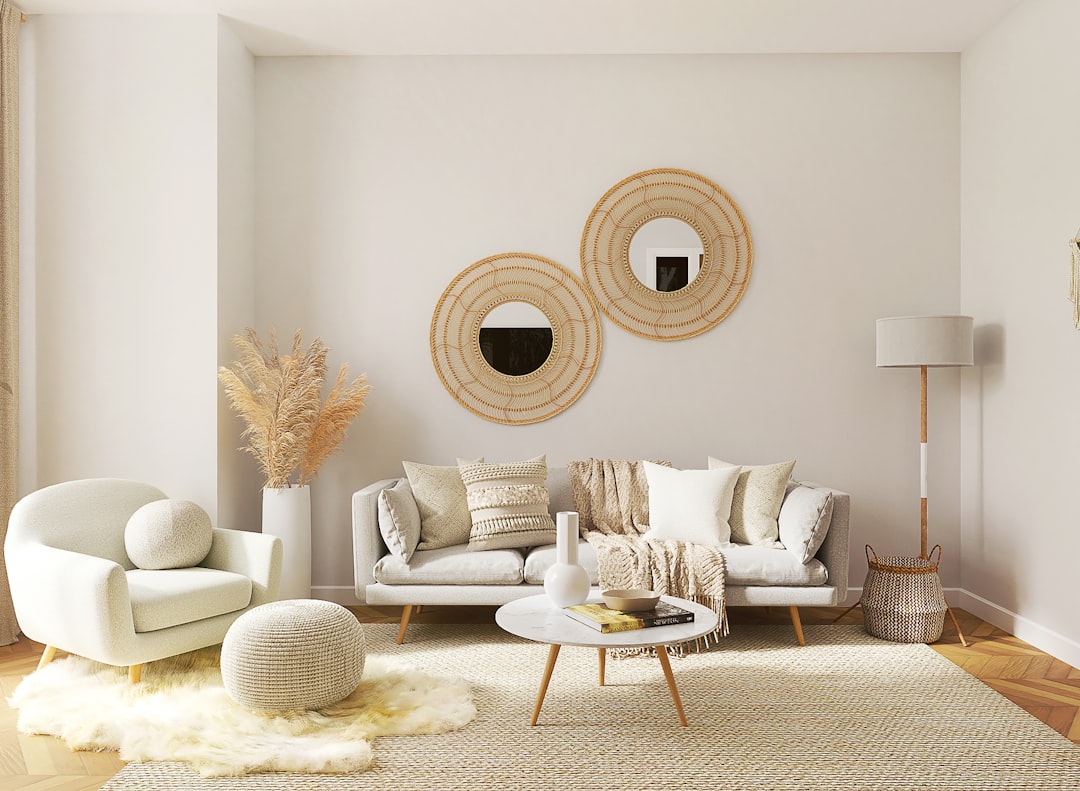 A well-decorated small room with light colors, smart furniture arrangement, and natural light, creating an open and spacious feel.