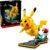 LEGO Pokémon Pikachu und Pokéball – Bauset für Erwachsene – Modellbau mit beweglicher Anime-Figur und dynamischem Ständer – DIY-Dekoration für Zimmer oder Schreibtisch – Geschenk für Gaming-Fans – 72152