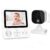 OBVHNUA Babyphone mit Kamera, 720P IPS-Video, Babyphone ohne WLAN, mit 2000 mAh Akku, digitale Zoomfunktion, Nachtsicht, Temperaturalarm, Zwei-Wege-Audio, Schlaflieder, VOX-Modus
