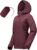 33.000ft wasserdichte Outdoor-Regenjacke für Damen, atmungsaktive Herbst-Übergangsjacke, leichte Jacke mit Kapuze, Windjacke für Wandern, Reisen, Trekking, Radfahren