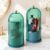 FAVORTALK Make-up-Kosmetik-Organizer, 360 drehbarer Make-up-Pinselhalter, Organizer, transparent, staubdicht, Make-up-Pinsel-Organizer mit Deckel für Schminktisch, Badezimmer, Schlafzimmer (grün)