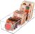 JessLab Schubladen-Organizer, 3 Fächer, Acryl, Make-up-Organizer, Kosmetik-Aufbewahrung, Schmuck-Display für Schreibtisch, Kleiderschrank, Badezimmer, Waschbecken,