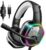 EKSA E1000 USB-PC-Gaming-Headset mit Mikrofon, Gamer-Headset mit Bass-Surround-Sound, RGB-Beleuchtung, Gaming-Kopfhörer mit Mikrofon für PS4/PS5-Konsole/Computer/Laptop