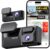REDTIGER F77 4K + 4K HDR Dashcam Auto vorne hinten Dual STARVIS 2 IMX678 Sensoren, 5,8 GHz WiFi Dashcam mit 128 GB eMMC-Speicher, Sprachsteuerung, 4-Zoll-Touchscreen