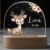 Kidsmood – Personalisiertes Nachtlicht für Babys – Dimmbare LED-Nachtlampe fürs Kinderzimmer – Nachttischlampe als personalisierte Geschenke Kinder, Babygeschenk zur Geburt (Hirsch & Blumen)
