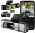 BOTSLAB 4-Kanal-Dashcam für Auto vorne und hinten, 360°-Dashcam, 3K + 3 x 1080P-Autokamera mit 128 GB SD-Karte, 5,8 GHz WLAN und GPS, Super-Nachtsicht, WDR, 3,18-Zoll-IPS-Bildschirm, G-Sensor, Loop-Aufnahme, Parküberwachung