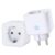 ANTELA WLAN Smart Steckdose 16A Stromverbrauchsmessung, kompatibel mit Alexa und Google Home, App-Fernbedienung, 2,4 GHz, 3680 W, 2er Pack