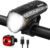 Deilin Fahrradlicht-Set, bis zu 70 Lux LED-Fahrradlicht, USB wiederaufladbare Fahrradlampe, IPX5 wasserdichte Fahrradlichter, Vorder- und Rücklicht, Fahrradlicht-Set
