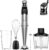 Besroy Stabmixer-Set 5 in 1, 1100 W elektrischer Pürierstab, stufenlose Geschwindigkeit, Stabmixer aus Edelstahl inklusive Zerkleinerer, Schneebesen, Milchaufschäumer und Messbecher, ideal für Suppen, Smoothies