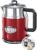 Russell Hobbs Wasserkocher (1,7 l, 2400 W) Retro-Teekessel aus rotem und poliertem Edelstahl (Schnellkochfunktion, Retro-Wassertemperaturanzeige, externe Wasserstandsanzeige) Vintage-Teekessel 21670-70