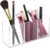 Acryl-Pinselhalter, 3 Fächer, Make-up-Organizer, transparenter Schminktisch-Organizer, Make-up-Organizer für Pinsel, Eyeliner, Lippenstift, Schminktisch-Zubehör-Aufbewahrung, es kann durchsucht werden, Stifthalter