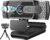 Full HD1080P Webcam mit Mikrofon, automatische Lichtkorrektur, USB-PC-Webcam mit Abdeckung, 110° Weitwinkel, PC-Kamera für PC, Laptop, Computer, Linux, Mac