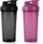 Protein Shaker, 600 ml Protein Shaker, Protein Shaker mit Messskala und Kugel, BPA-frei, auslaufsicher, langlebig, geruchsneutral Shake Cup, Shaker für cremiges Whey Protein Pulver (Schwarz + Lila)