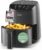 COSORI Heißluftfritteuse klein 2L, Mini-Luftfritteuse für 1 Person, ideal für Camping, Reisen und Wohnmobile, schnell, kompakt, ölfrei, energiesparend, Hellschwarz, Dunkelgrau