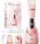 Intimrasierer für Damen, Rasierer für den Intimbereich sanft, 2-in-1 elektrischer Damenrasierer, Bikini-Trimmer für Körper- und Gesichtshaare, Bräutigam, wasserdicht, Damenrasierer, Präzisionstrimmer