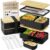 Umami® Bento-Lunchbox für Erwachsene/Kinder, Premium-Edition, 2 Saucenboxen und 4 Besteck, Lunchbox für Männer und Frauen, 2 Meal-Prep-Behälter, Mikrowelle, Spülmaschine, gefriergeeignet, BPA-frei