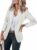 Cicy Bell Damen-Blazer, langärmelig, lässig, für Arbeit, Büro, Knopfleiste, vorne offen, Jackenanzug