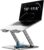 Laptopständer höhenverstellbar, faltbarer Laptopständer aus ergonomischem, belüftetem Laptopständer mit um 360° drehbarer Basis, kompatibel mit MacBook Air, Pro, allen Laptops 10-17,3 Zoll