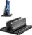 VAYDEER Vertikaler Laptopständer, platzsparender 3-in-1-Vertikalständer, Laptopständer für vertikale Positionierung, kompatibel mit MacBook Air, MacBook Pro, iPad, Tablets, Notebook bis 17,3 Zoll, Schwarz