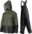 Wasserdichter Regenanzug für Herren – Regenjacke & Regenlatzhose mit abnehmbarer Kapuze, robuste PU-Arbeitskleidung für Bau, Industrie, Angeln