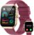 Smartwatch Damen Herren mit Telefonfunktion, 1,96 Zoll HD Fitnessuhr mit Herzfrequenz SpO2 Schlafmonitor Schrittzähleruhr IP68 Wasserdicht Smartwatch mit 113+ Sportmodi, Sportuhr für Android iOS