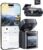 Baseus VD1 Pro Dashcam Auto vorne hinten 4K + 1080P, Solar-Dashcam mit 14-tägigem Batterie-Standby-Parkmodus, Dash-Kamera Auto mit Batterie, STARVIS-Nachtsicht, 5 GHz WLAN, GPS, 32 GB Karte