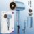 Ionen-Haartrockner, 2000 W, professioneller, schnell trocknender Haartrockner mit 3-Stufen-Luftstrom, Kaltlufttaste, Hitzeschutz, faltbarer leichter Haartrockner mit Diffusor, Anti-Frizz-Haarpflege für Zuhause