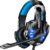 Ozeino Gaming Headset für PS4 PS5 3D Surround Sound Noise Cancelling Kopfhörer mit Mikrofon für PC Xbox One Switch mit LED-Licht
