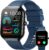 Smartwatch Herren Damen mit Telefonfunktion, 1,96 Zoll Sportuhr mit Herzfrequenz SpO2 Schlafüberwachung Uhren Herren IP68 Wasserdicht Smartwatch mit 113+ Sportmodi, Fitness Tracker für Android iOS