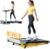 Laufband für Zuhause mit 10% Neigung, 1-10km/h unter dem Schreibtisch Walking pad, 3.0HP Leiser Motor, Elektrisches Laufband mit 3 Steigung, Großes LED-Display, Fernbedienung und App
