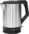 Clatronic WKS 3692 Wasserkocher, verdecktes Heizelement, Abschaltautomatik, Basisstation mit Kabelaufwicklung, 1,5 L, 2200 W, Edelstahl, Schwarz / Edelstahl.