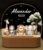 Bärenfreunde – Personalisiertes Nachtlicht für Babys – Individuelle Nachttischlampe für Kinder – Personalisierte Geschenke Kinder – Babygeschenk – Geschenk zur Geburt (Safaritiere)