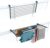 Foxydry, Duo, zusammenklappbarer Wäscheständer für Außengeländer, robuster Edelstahl und Aluminium, für Terrassen, Balkone und Geländer, Länge 118 cm (Anthrazit, 118 cm)