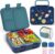 Kinder-Lunchbox, Planet Bento-Box, auslaufsicher mit mehreren Fächern – Lunchbox für Kindergarten und Schule, Snackbox für Jungen, Mädchen, Kinder (Dunkelblauer Planet)