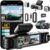 BOTSLAB Dashcam Auto 4 Kanal mit Parküberwachung, 360° Dashcam mit GPS, 5,8 GHz WLAN, 3K + 1080P × 3 Autokamera, 3,18 Zoll IPS-Bildschirm, Super-Nachtsicht, WDR, G-Sensor, Loop-Aufnahme, inklusive 128 GB SD-Karte