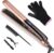 JAETON Professionelles 2-in-1-Glätteisen aus Keramik, Locken und Glätten, 30 Sekunden schnelles Aufheizen, mit LCD-Display 100–230 °C, Dual-Spannung, automatische Abschaltung