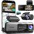 BOTSLAB 4K STARVIS Dashcam Auto vorne hinten Sprachsteuerung WiFi Autokamera Dashcam mit GPS, ADAS, kostenlose 64-GB-Karte, Nachtsicht, WDR, 2,45 Zoll IPS, Parküberwachung rund um die Uhr, Loop-Aufnahme
