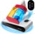 CLEANmaxx Milbensauger für Matratzen mit UV-C-Licht, Rotation, Matratzenreiniger mit HEPA-Filter, entfernt 99,9 % aller Milben, Matratzensauger mit Ultraschall, Hitze & Vibration