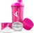 Protein-Shaker für Damen, das Original von AMITYUNION, auslaufsicherer Protein-Shaker, BPA-frei mit Sieb, Waage für cremige Whey-Shakes, Gym-Fitness-Becher für Isolate und Sportkonzentrate