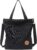 Janben Damen-Handtasche aus Segeltuch, Umhängetasche, lässige multifunktionale Umhängetasche, groß für Arbeit/Schule/Shopper, lässig, täglicher Gebrauch, Schwarz