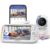 2K/3MP-Babyphone mit Kamera-App, 360°, 5-Zoll-WLAN-Video-Babyphone, HDR-Nachtsicht, Weinen-/Bewegungs-/Geräuscherkennung, Temperaturanzeige, hohe Reichweite, Reichweitenalarme, ohne Abonnement
