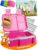 Funkelfuchs Lumi-Mini Kinder-Brotdose mit Fächern – 650 ml, Rosa | Lunchbox BPA-frei für Schule und Kindergarten | Superleicht, nur 300 g | Auslaufsicher, spülmaschinenfest | Bento-Box, Snack-Box