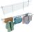 Foxydry, Outdoor-Wäscheständer, zusammenklappbar, Edelstahl, Aluminium, Duo für Terrasse, Balkon und Geländer, Länge 202 cm (weiß, 202 cm)
