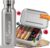 LOOXIS Personalisiertes Edelstahl-Brotdose + Wasserflaschen-Set mit Namensgravur – 800 ml, 470 ml, inkl. Trennwand, auslaufsicher, Bento-Box – Geschenkidee, Schule, Sport, Outdoor, Freizeit