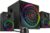Speedlink Gravity Carbon RGB 2.1 Soundsystem Bluetooth PC-Lautsprecher mit Holzsubwoofer, Aktivlautsprechersystem 120 Watt, 3,5 mm Klinke, AUX, Tischfernbedienung, Schwarz