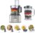 Kenwood FDM301SS Multipro Kompakt-Küchenmaschine, leistungsstarkes Küchengerät mit 2,1-l-Behälter, Acrylmixer, Doppel-Schneebesen, Metallgehäuse