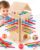 Montessori Spielzeug ab 3 4 5 6 Jahren – Brettspiele aus Holz, Lernspielzeug für Kinder mit bunten Stöcken & Ball, Würfelbrettspiel für Motorik & Konzentration, Geschenk für Mädchen Jungen